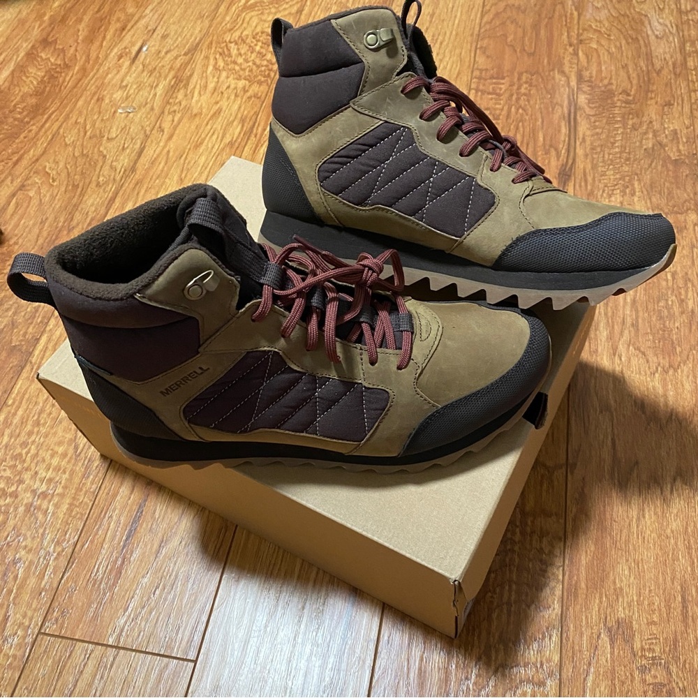 MERRELL BOOTS ALPINE SNEAKER MID PLR WP BUTTERNUT MARRON